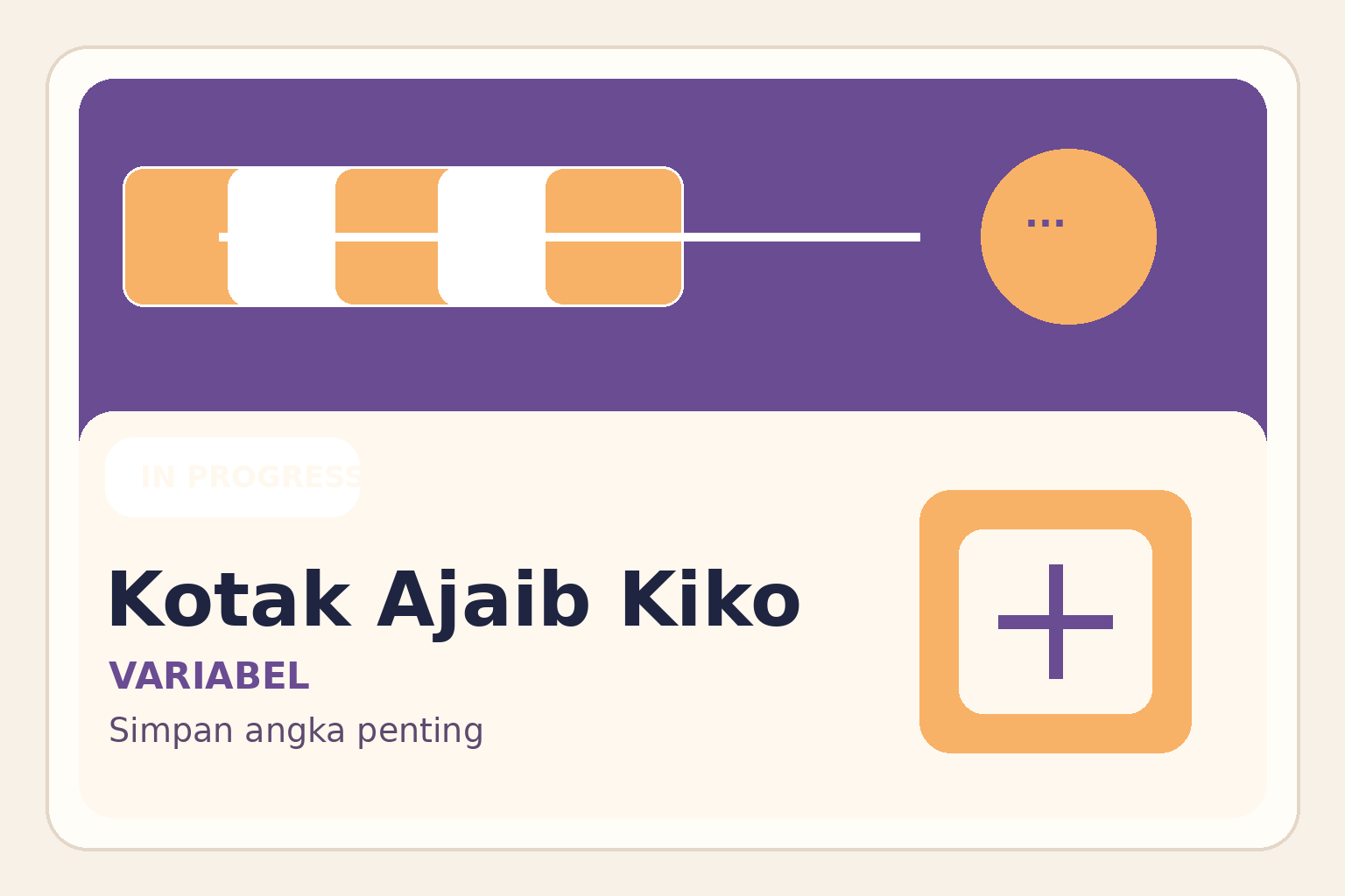 Thumbnail in progress untuk Kotak Ajaib Kiko.